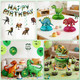 Wowbigday Dinosaur Birthday Decorations Set For Boys 197 Pcs