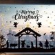 Zoiiwa Christmas Window Clings Nativity Scene Window Stickers Jesus Party Decorations Religious