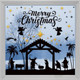 Zoiiwa Christmas Window Clings Nativity Scene Window Stickers Jesus Party Decorations Religious
