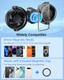 Xuenair 4000Mah Rechargeable Car Fan For Backseat Kids Baby Rear Facing Integrated