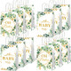 Zoiiwa Oh Baby Party Favors Bags Sage Green Candy Treat Bags Eucalyptus 7.9 Inches 12Pcs