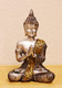 We Pay Your Sales Tax Small Feng Shui 4 Tall Thai Praying Meditating Silver Buddha Statue Silver
