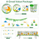 Xynic One A Saurus Birthday Decorations With Tableware Set Banner Hanging Tablecloth 193Pcs