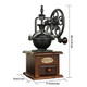 Yuehua Burr Coffee Grinder Vintage Style Wooden Hand Grinder Classic French Press