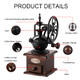Yuehua Burr Coffee Grinder Vintage Style Wooden Hand Grinder Classic French Press
