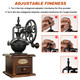Yuehua Burr Coffee Grinder Vintage Style Wooden Hand Grinder Classic French Press