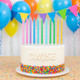 Cwise Rainbow Birthday Candles 100 Count Silver