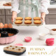 Lemonroad Mini Fluted Cake Pan Set Of 6 6Cavity Nonstick Mini Tube Set Of 6
