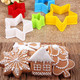 Xipegpa Cookie Cutter Set MultiSize Sandwich Fondant Cake Fruit Vegetable Shapes Cutter 25 Pcs