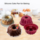Nalchios Nalchois Silicone Mini Cake Pan Set Of 4 Nonstick Bpa 4 Inch Set Of 4