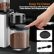 Caukins Electric Coffee Grinder For Home and Caf's: Automatic 25Setting Conical Burr 120G