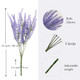 Lyrtrees Artificial Lavender Stems Purple Faux Flowers 15Inch Decorative Floral Spray Faux 6 Bundles Purple