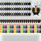 Vertintong Halloween Witch Finger Pointer Reading Colorful Plastic Fake Fingers For Party 60 Pcs