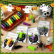 Vertintong Halloween Witch Finger Pointer Reading Colorful Plastic Fake Fingers For Party 60 Pcs
