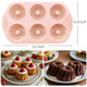 Uouyoo Silicone Cake Pan Nonstick Mini Pans For Baking Cupcakes Donuts Chocolate 2 Pcs