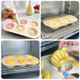 Uouyoo Silicone Cake Pan Nonstick Mini Pans For Baking Cupcakes Donuts Chocolate 2 Pcs