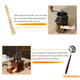 Goodsfilter Retro Style Wooden Handcrafted Coffee Grinder Ceramic HandCranked Crank Wooden Handcrafted 6.2 Inches