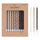 Phd Cake Gold Black White Long Thin Birthday Candles Cake Candles Birthday Parties Gold