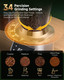 Cusinice Espresso Coffee Grinder For Home Baristas Conical Burr Grinder With 34 40Mm 34 Set