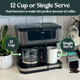 Pantrymade Dual Brew Coffee Maker 12 Cup Black