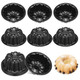 Ianfan Mini Cake Pans For Baking Nonstick Fluted Cake Pan Carbon Steel 4 Inch 16 Pcs