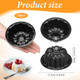 Ianfan Mini Cake Pans For Baking Nonstick Fluted Cake Pan Carbon Steel 4 Inch 16 Pcs