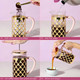 Paris Hilton French Press Coffee Maker With Heart Shaped Measuring Scoop 2Piece Set Pink