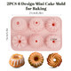 Sxoonking Mini Cake Pans For Baking 6Cavity Fluted Tube Cake Pan NonStick 2Pcs