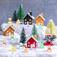 Vertintong Luminous Christmas Tree And Snowman Figurines Glow In Dark Mini Resin 96 Pcs