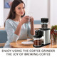 Caukins Electric Coffee Grinder For Home and Office: Smart Conical Burr Coffee 120G