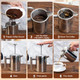 Frutpunch French Press Coffee Maker With Scale 304 Stainless Steel French Press 17Oz Stainless Steel
