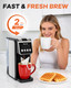 Horavie Single Serve Coffee Maker With BuiltIn Grinder Fast Brew 6 Single 16Oz Black