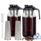 Scidea Cold Brew Coffee Maker Mason Jar Pitcher With Durabel Glass and 64Oz 2 Packs