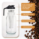 Scidea Cold Brew Coffee Maker Mason Jar Pitcher With Durabel Glass and 64Oz 2 Packs