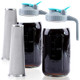 Gmsweet Cold Brew Coffee Maker Wide Mouth Mason Jar Iced Coffee Maker 64 Oz 2 Set