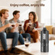 Aisunoutdoor Portable Manual Coffee Grinder With Ceramic Conical Burr Stainless Steel Axle Stainless Steel