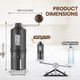 Aisunoutdoor Portable Manual Coffee Grinder With Ceramic Conical Burr Stainless Steel Axle Stainless Steel