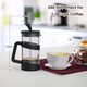 Rainbean Mini French Press Coffee Maker Camping Coffee Press Pot Small French 12 Oz Black