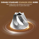 Kashevi Portable Manual Coffee Grinder Stainless Steel