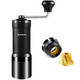 Newlukpro M7 Pro Manual Coffee GrinderTitanium Coating Conical BurrHand Coffee Grinder With Black