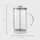 Public Goods French Press Coffee Maker 34 Oz Stainless Steel