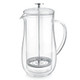 Teabloom Insulated DoubleWalled Glass French Press 34 Oz