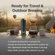 On The Go 135 Manual Coffee Grinder 0.88Oz Stainless Steel