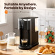 Kismile Single Serve Coffee Maker 2 In 1 Drop Coffee Machine Compatible 14 Oz Black