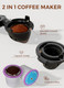 Cowsar Commercial Single Serve Coffee Maker K Cup Coffee Brewer For Capsule 40 Oz Black