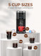 Cowsar Commercial Single Serve Coffee Maker K Cup Coffee Brewer For Capsule 40 Oz Black