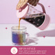 Paris Hilton Bow Design French Press And Frother Coffee Set Includes A Pink