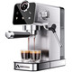 Arecovas Espresso Machine With Milk Frother Compact Coffee Machine With Touch Screen 41Oz 20 Bar