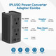 220V To 110V Voltage Converter Us To Europe Travel Plug Adapter International Universal Travel Adapter With 1 Usb A And 1 Usb C, Power Converter Adapter Combo 220V To 110V Voltage Converter Us To Europe Travel Plug Adapter International Universal Travel Adapter With 1 Usb A And 1 Usb C, Power Converter Adapter Combo
