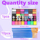 Zefphxs 42 Color Face Painting Kit Water Activated Face Paint Kit Safe For Sensitive Skin Easy To Use With Stencils and Brushes Facepaint Makeup Kit For Parties Birthdays Halloween